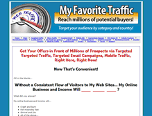 Tablet Screenshot of myfavoritetraffic.com